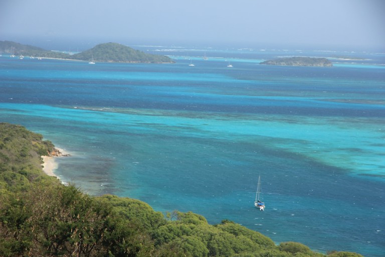 View on the Tobago Cays